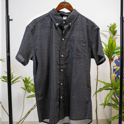 Psalm 23 Men's Linen Textured Cotton Short Sleeve Shirt