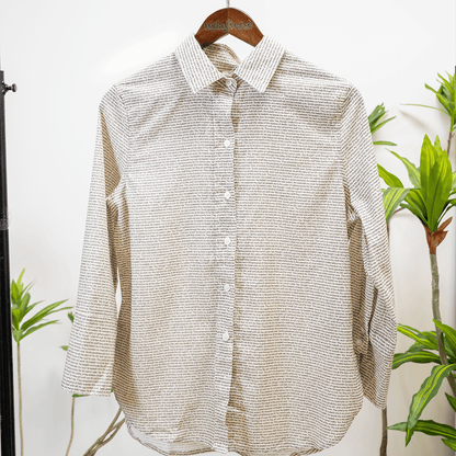 Psalm 23 Women's Linen Textured Cotton Short 3/4 Sleeve Shirt