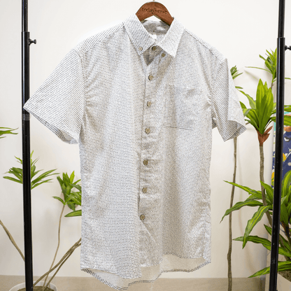 Psalm 23 Men's Linen Textured Cotton Short Sleeve Shirt