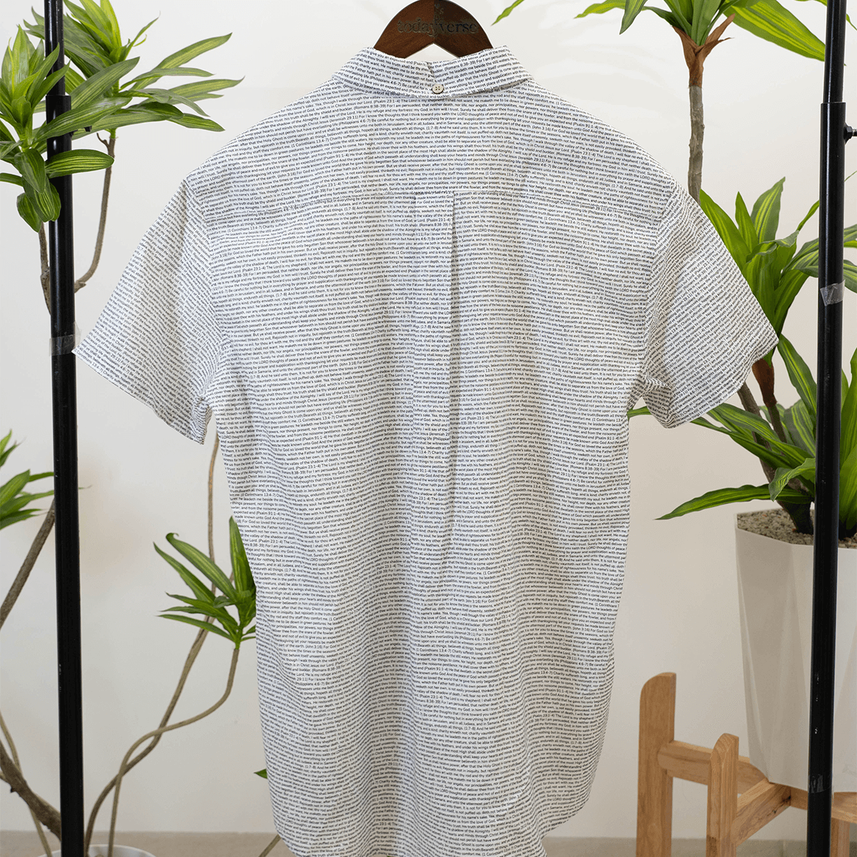 Personalized Men's Linen Textured Cotton Short Sleeve Shirt