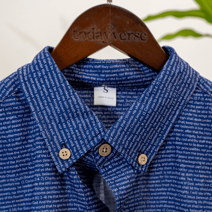 Personalized Men's Linen Textured Cotton Short Sleeve Shirt