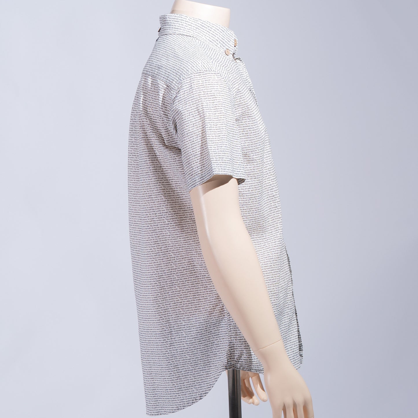 Psalm 23 Men's Linen Textured Cotton Short Sleeve Shirt