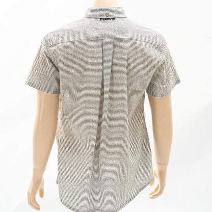 Psalm 91 Men's Linen Textured Cotton Short Sleeve Shirt